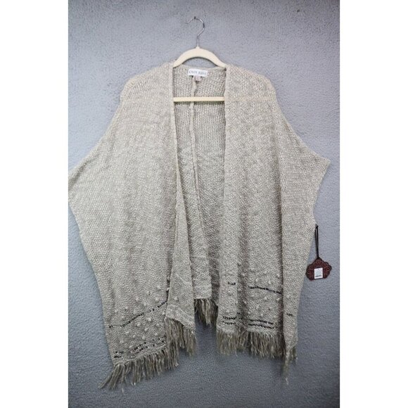 Knox Rose Open Knit Open Front Cardigan-Size Small-New with Tags-Oversized-BOHO - Picture 1 of 12